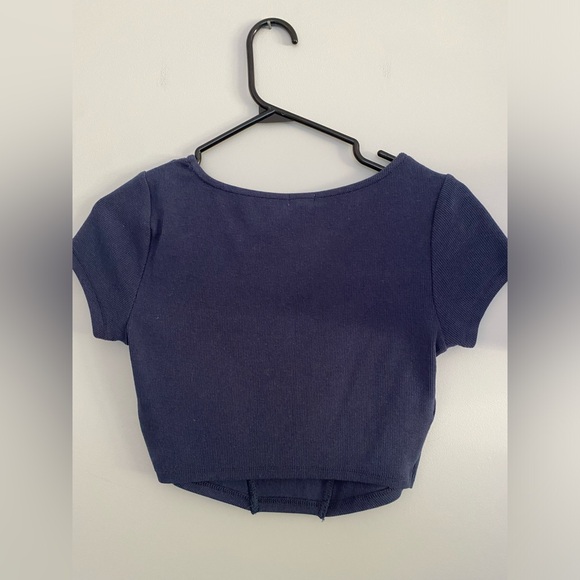 SOLD! NWT! Garage blue crop top! Medium - Picture 3 of 4